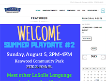Tablet Screenshot of lasallechicago.com